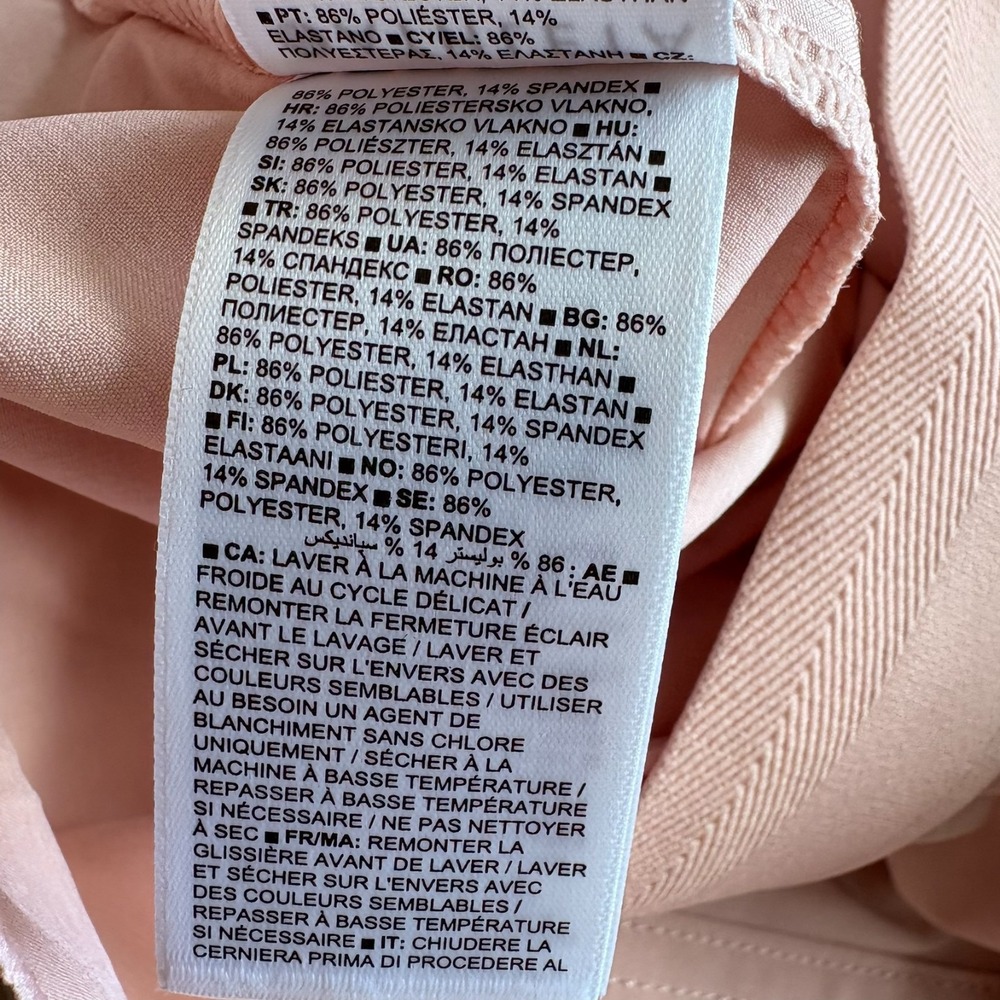 Athleta Womens Light Pink High Rise Straight Leg Vienna Cargo Pants Size 12/P - Picture 9 of 14